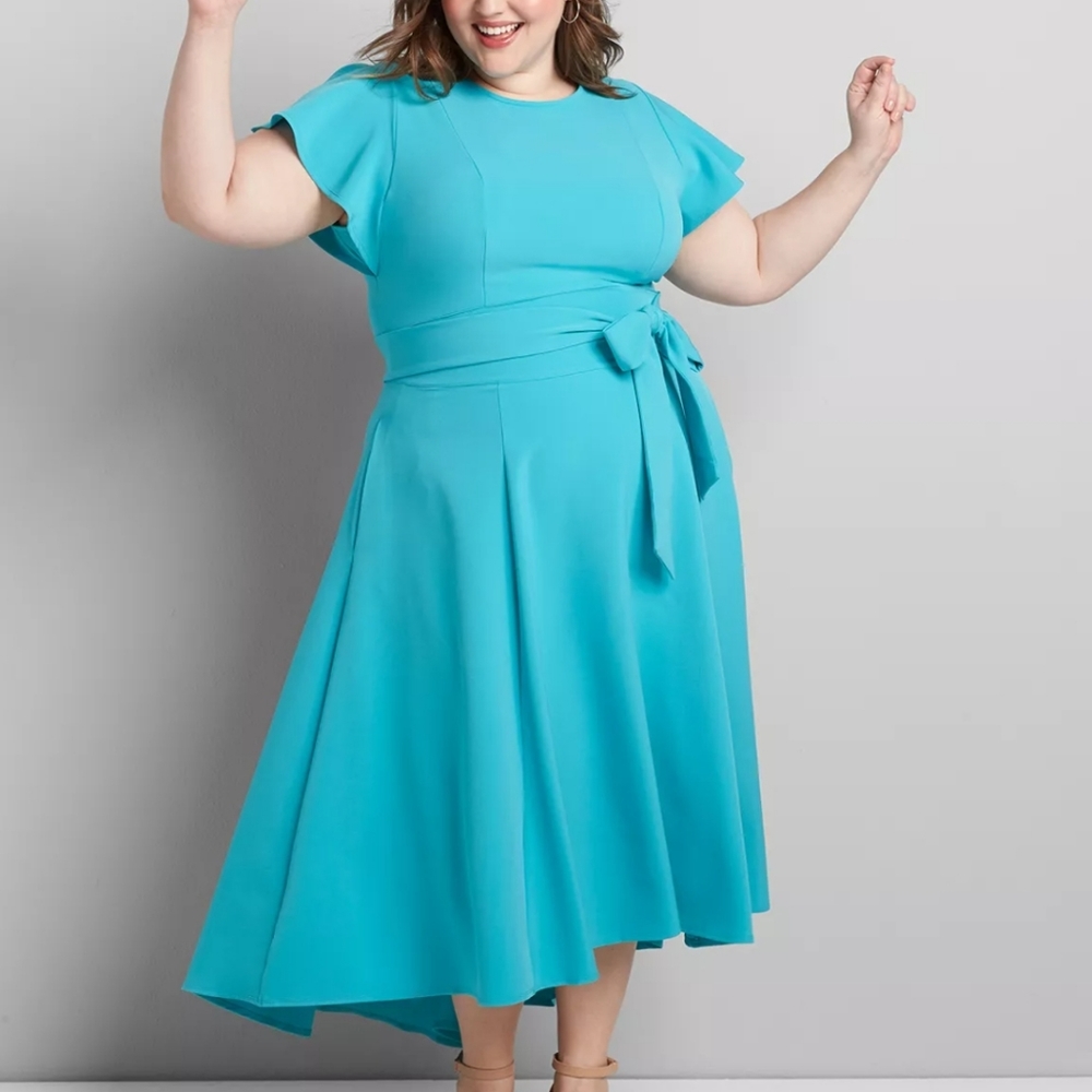 Lane Bryant LenaHigh Low Midi Dress